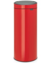 Кош за отпадъци Brabantia - Touch Bin New, 30 l, Passion Red