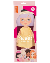 Комплект дрехи за кукла Orange Toys Sweet Sisters - Жълта рокля -1