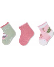 Комплект бебешки чорапи Sterntaler - С морски мотиви, 15/16 размер, 4-6 месеца, 3 чифта
