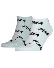 Комплект чорапи Puma - BWT Sneaker, 2 чифта, бели/сиви