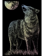 Комплект за гравиране Royal Holographic - Вълк, 13 х 18 cm