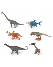 Комплект фигурки Rappa - Динозаври IV, 6 броя, 5-9 cm