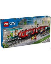 Конструктор LEGO City - Трамвай и гара в центъра на града (60423) -1