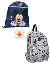 Комплект за детска градина Vadobag Mickey Mouse - Раница и спортна торба, Never Out of Style -1