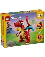 Конструктор LEGO Creator 3 в 1 - Червен дракон (31145)