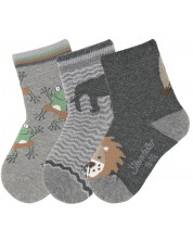 Комплект детски чорапи Sterntaler - 3 чифта, 17/18, 6-12 месеца -1