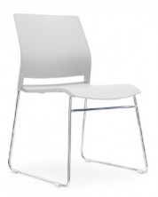Комплект посетителски столове RFG - Gardena, 4 броя, бели
