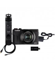 Компактен фотоапарат Canon - Powershot G7 X III + за стрийминг, черен -1