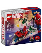 Конструктор LEGO Marvel Super Heroes - Преследване с мотоциклети: Спайдърмен срещу Док Ок (76275) -1