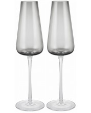 Комплект от 2 чаши за шампанско Blomus - Belo, 200 ml, сиви -1