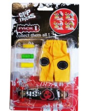 Комплект играчки за пръсти Grip&Trick - Long Board, черен -1