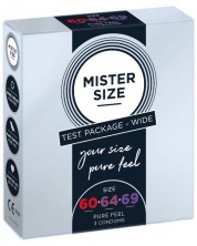 Комплект презервативи, размер 60-64-69, 3 броя, Mister Size