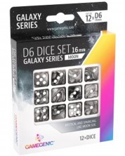 Комплект зарове Gamegenic: Galaxy Series - Moon, 12 броя -1