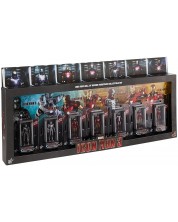 Комплект фигури Hot Toys Marvel: Iron Man - Hall of Armor, 7 бр. -1