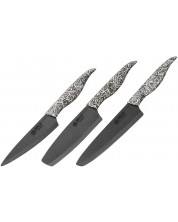 Комплект от 3 ножа Samura - Inca, острие от черна циркониева керамика -1