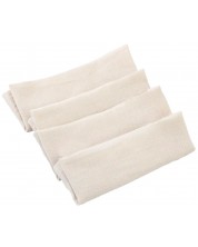 Комплект 4 кърпички от муселин BabyJem - Екрю, 25 x 25 cm -1