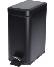 Кош за отпадъци H&S - 5 L, 25 х 14 х 29 cm, черен мат