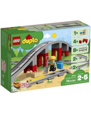 Конструктор LEGO Duplo - Мост и релси за влак (10872) -1