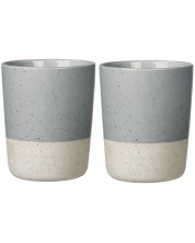 Комплект от 2 двустенни чаши Blomus - Sablo, 260 ml, сиви -1
