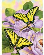 Комплект за рисуване с акрилни бои Royal - Пеперуди, 22 х 30 cm -1