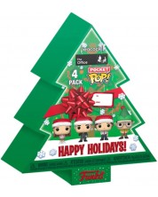 Комплект фигури Funko Pocket POP! Television: The Office - Happy Holidays Tree Box