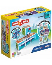 Комплект магнитни кубчета Geomag - Magicube, Транспортни средства, 7 части