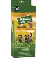Комплект за рисуване с мъниста Grafix - Котка и куче -1