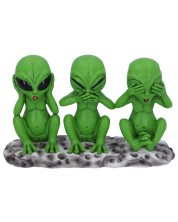 Комплект статуетки Nemesis Now Adult: Humor - Three Wise Martians, 16 cm -1