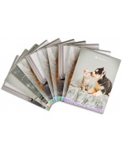 Комплект от 10 тетрадки Elisa Sweet Pets - A5, 62 листа, асортимент -1