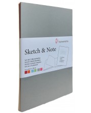 Комплект скицници Hahnemuhle Sketch & Note - A6, 20 листа, сив и розов -1