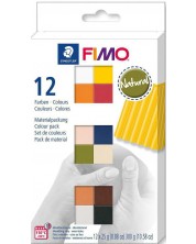 Комплект глина Staedtler Fimo Soft - Natural, 12 цвята -1