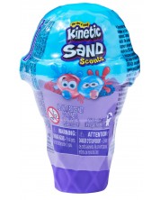 Комплект с кинетичен пясък Kinetic Sand - Сладолед, Син
