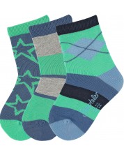 Комплект детски чорапи Sterntaler - 3 чифта, 17/18 размер, 6-12 месеца -1