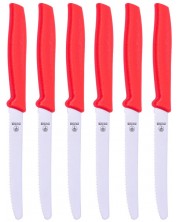 Комплект от 6 ножа Boker - Manufaktur Sandwich, 10.5 cm, червени -1