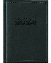 Кожен джобен тефтер Казанова - Тъмнозелен, 2024