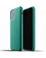 Кожен калъф Mujjo за iPhone 11 Pro, светлозелен