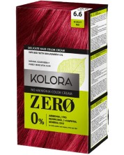 Kolora Zero Боя за коса, 6.6 Наситено червено -1