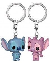 Комплект ключодържатели Funko Pocket POP! Disney: Lilo & Stitch - Stitch & Angel -1