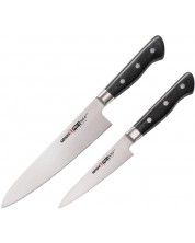 Комплект от 2 ножа Samura - PRO-S, черна дръжка -1