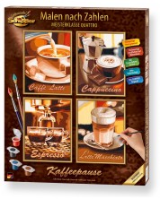Комплект за рисуване по номера Schipper - Кафе