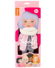 Комплект дрехи за кукла Orange Toys Sweet Sisters - Розово яке с шал -1
