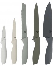 Комплект от 5 ножа MasterChef - Стомана, PP, многоцветни