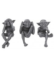 Комплект статуетки Nemesis Now Adult: Humor - Three Wise Goblins, 12 cm -1