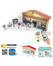 Комплект говорещи играчки Jagu - Болница и къща, 10 части