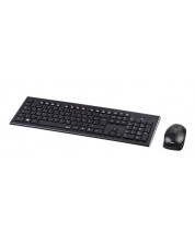 Комплект мишка и клавиатура Hama - Cortino, безжичен, черен -1