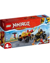 Конструктор LEGO Ninjago - Битката на Кай и Рас с мотор и кола (71789) -1