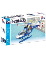Конструктор Alleblox Police Force - Полицейски хеликоптер, 122 части -1