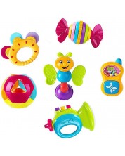 Комплект бебешки дрънкалки Hola Toys, 6 броя