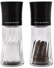 Комплект мелнички за сол и пипер Cole & Mason - Warwick, 15 cm, черни -1
