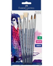  Комплект четки за рисуване Faber-Castell - 6 броя -1